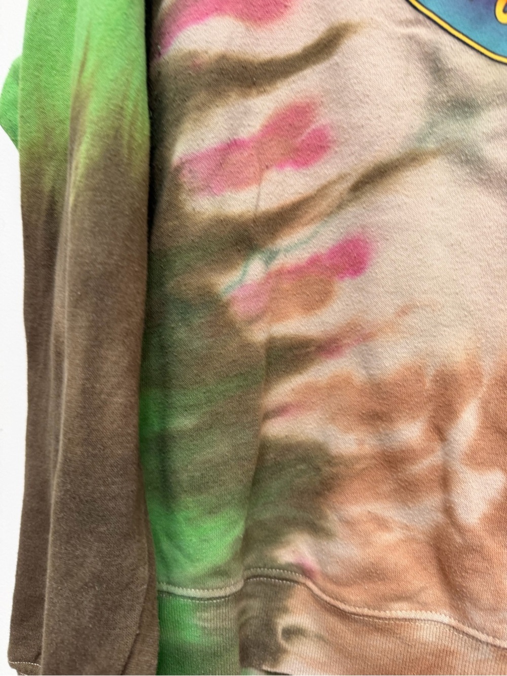 Tie-Dye 'Grateful Forever' Graphic Sweatshirt - Yellow Bear XXL - Picture 4 of 6